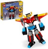 LEGO 31124 Creator 3in1 Super Robot Toy to Dragon Figure to Jet Plane, Creative Construction Bricks Set for Kids 7 Plus Years Old
