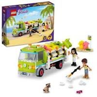 LEGO 41712 Friends Recycling Truck Toy with Garbage Sorting Bins plus Emma and River Mini Dolls, Educational Toys for Kids 6 Plus Years Old