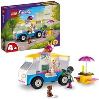 LEGO 41715 Friends Ice-Cream Truck Toy, Summer Vehicle Set with Andrea & Roxy Mini-Dolls, Playset for Girls and Boys Aged 4 Plus, Small Gift Idea