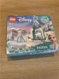 LEGO 43199 Disney Elsa’s Castle Courtyard Diamond Dress Set, Buildable Princess Toy with Collectable Frozen 2 Mini Doll Figure