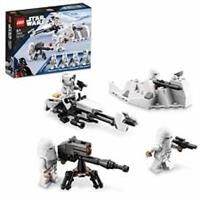 LEGO 75320 Star Wars Snowtrooper Battle Pack Set with 4 Figures, Blaster Guns & Speeder Bike, Building Toy for Kids 6 + Years Old