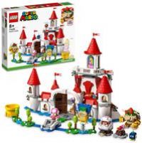 LEGO 71408 Super Mario Peach’s Castle Expansion Set, Buildable Game Toy for Kids with Time Block plus Figures, to Combine with Starter Course