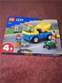 LEGO 60325 City Great Vehicles Cement Mixer Truck Toy, Construction Vehicle Starter Building Set for Preschool Kids 4 Years Old