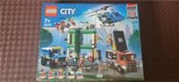 LEGO 60317 City Police Chase at the Bank with Helicopter, Drone and 2 Truck Toys for Kids 7 Years Old, 2022 Adventures Series Building Sets