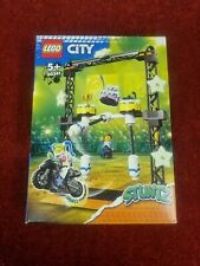 LEGO 60341 City Stuntz The Knockdown Stunt Challenge Playset, Adventure TV Series Action Toy For Kids Aged 5 plus with Stunt Bike, Racer & Accessories,