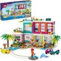 LEGO 41709 Friends Holiday Beach Dolls House Set & Accessories, Toy for Kids 7 Plus Years Old & 41444 Friends Heartlake City Organic Café Toy with Mini Dolls & Accessories