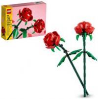 LEGO Creator Roses, Flowers Set, Compatible with Flower Bouquets, Bedroom Decor, Room Accessories or Desk Decoration, for Girls, Boys and Flower Fans, 40460