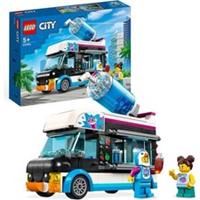 LEGO 60384 City Penguin Slushy Van, Truck Toy for Kids 5+ Years Old, Vehicle Building Set with Costume Figure, Summer Series, Gift Idea for Boys & Girls