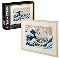 LEGO 31208 Art Hokusai – The Great Wave, 3D Japanese Wall Art Craft Kit, Framed Ocean Canvas, Creative Activity, Gifts for Adults, DIY Home, Office Decor