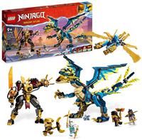 LEGO 71796 NINJAGO Elemental Dragon vs. The Empress Mech, Large Building Toy Set with Dragon Toy, Action Figure, Ninja Flyer and 6 Minifigures, Dragons Rising Series Gift for Kids, Boys, Girls