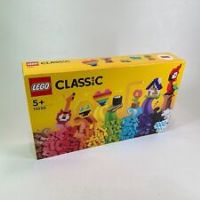 LEGO 11030 Classic Lots of Bricks Construction Toy Set, Build a Smiley Emoji, Parrot, Flowers & More, Creative Gift for Kids, Boys, Girls Aged 5 Plus