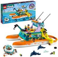 LEGO 41734 Friends Sea Rescue Boat Toy Playset with Dolphin Animal Figures and Submarine, Eco Educational Set, Animal Care Gift for Kids, Girls, Boys 7 Plus Years Old
