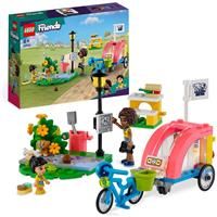 LEGO 41738 Friends Dog Rescue Bike Toy Set, Animal Playset for Girls and Boys Aged 6 Plus with Puppy Pet Figure and 2 Mini-Dolls, 2023 Series Characters