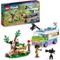 LEGO 41749 Friends Newsroom Van, Animal Rescue Playset, Pretend to Film and Report News with Toy Truck, Owl Figure and Aliya Mini-Doll, Gift for Girls, Boys and Kids 6 Plus Years Old