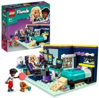 LEGO 41755 Friends Nova/'s Room Gaming Themed Bedroom Playset, Collectible Toy with Zac Mini-Doll and Pickle the Dog, Small Gift Idea for Kids 6+, 2023 Characters