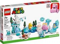 LEGO 71417 Super Mario Fliprus Snow Adventure Expansion Set, Toy for Kids to Combine with Starter Course, with Freezie and Baby Penguin Figures