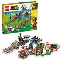 LEGO 71425 Super Mario Diddy Kong/'s Mine Cart Ride Expansion Set, Build and Play an Iconic Game Level with Toy Track Challenge, Buildable Aeroplane and 4 Character Figures, For Kids, Boys, Girls