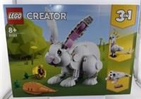 LEGO Creator White Rabbit 3-in-1 Animal Set 258 Piece Age 8+. FREE POSTAGE