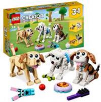 LEGO 31137 Creator 3 in 1 Adorable Dogs Set with Dachshund, Pug, Poodle Figures and More Breeds, Animal Building Toy for Kids aged 7 and Up, Gift for Dog Lovers