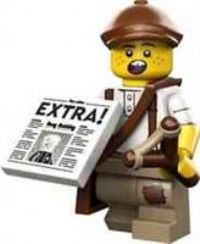 Lego 71037 Minifigures Series 24 - Newspaper Kid Boy Complete. FREE POSTAGE