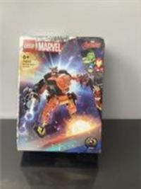 LEGO 76243 Marvel Rocket Mech Armour Set, Guardians of the Galaxy Racoon Buildable Action Figure Toy, Avengers Collectable Gift Idea for Kids 6 Plus Years Old