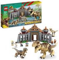 LEGO 76961 Jurassic Park Visitor Centre: T. rex & Raptor Attack Set with 2 Posable Dinosaur Toys, Dino Skeleton Figure and 6 Minifigures, Gift for Kids and Teens 12 and Up, 30th Anniversary Collection