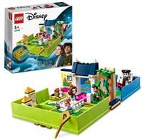 LEGO 43220 Disney Peter Pan & Wendy/'s Storybook Adventure Portable Playset with Micro Dolls and Pirate Ship, Travel Toys for Kids Aged 5 Plus