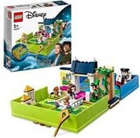 LEGO 43220 Disney Peter Pan & Wendy/'s Storybook Adventure Portable Playset with Micro Dolls and Pirate Ship, Travel Toys for Kids Aged 5 Plus