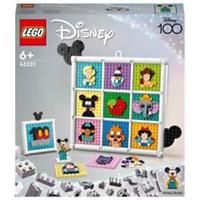 LEGO 43221 Disney 100 Years of Disney Animation Icons, Character Wall Art Craft Set, 72 Fun Mosaic Designs to Create, Includes Exclusive Mickey Mouse Artist Minifigure, Toy for Kids