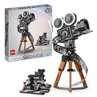 LEGO 43230 Disney Walt Disney Tribute Camera, 100th Anniversary Memorabilia Set for Adults with Mickey and Minnie Mouse Minifigures, plus Bambi & Dumbo Figures, Collectible Gifts for Women and Men