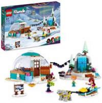 LEGO 41760 Friends Igloo Holiday Adventure Playset with Glamping Tent, 2 Sled Dogs, Mini-Dolls and Accessories, Winter Imaginative Play Toys for Girls, Boys, Kids Aged 8 and Up