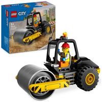 LEGO City Construction Steamroller, Vehicle Toy for Boys, Girls & Kids aged 5 Plus Years Old, Model Truck Building Set with a Worker Minifigure, Engineering Toys, Small Birthday Gift Idea 60401