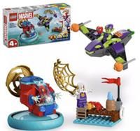 LEGO Marvel Spidey and his Amazing Friends Spidey vs. Green Goblin Super Hero Building Toy with Minifigures, Gift for 4 Plus Year Old Kids, Boys, Girls & Fans of Spider-Man and Cool Vehicles 10793