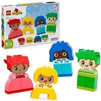 LEGO DUPLO My First Big Feelings & Emotions, Customisable Early Development Activity Learning Toys with 23 Coloured Building Bricks and 4 Characters for Toddlers & Kids Aged 18 Months Old Plus 10415