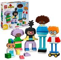 LEGO DUPLO Town Buildable People with Big Emotions Toddler Learning Toys for Boys & Girls aged 3 Plus, 5 Characters with 10 Role-Play Faces, 71 Bricks for Customisable Fun, Gift Idea 10423