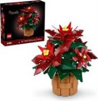 LEGO Icons Poinsettia Building Set Flowers Christmas Decoration - 10370