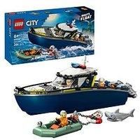 LEGO City Police Boat Chase Toy with a Speedboat 60456