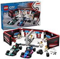 PRE-ORDER! LEGO City F1® Garage & Mercedes-AMG & Alpine Cars Vehicle Toy (60444)