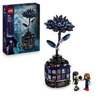 LEGOÂ® Wednesday Black Dahlia Flower Halloween Gift, Faux Plant Room Decor 76784