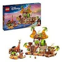 LEGO | Disney Moana 2 Kakamora Barge - Building Toy for 7+ Year Old Girls & Boys - incl. a Boat Model, Moana Mini Doll and Maui Figure - Collectible Birthday Gift for Fans - 43258