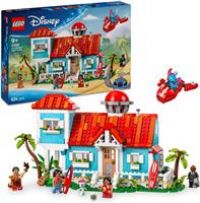 LEGO £ Disney Lilo and Stitch Beach House Building Kit, Detailed Buildable Playset for Kids and Fans, Fun Pretend-Play Options for Girls and Boys Who Love the Characters and Spaceships 43268