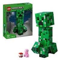 LEGO Minecraft The Creeper Toy - Posable Mob Figure incl. a Hidden Compartment with a Pig & TNT Element - Building Set for 10+ Year Old Boys, Girls & Gaming Fans - 21276