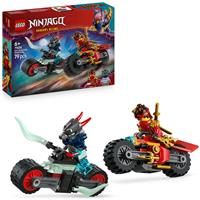 LEGOÂ® NINJAGOÂ® Kaiâ€™s Motorcycle Speed Race Playset with 2 Ninja Bike Toys 71838