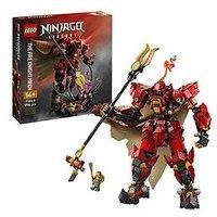 LEGO Ninjago The Fire Knight Mech Toy - Monstrosity Building Set with a Posable Figure, 2 Minifigures & a Sea Monster on a Display Stand - Birthday Gift for 14+ Year Old Boys and Teenagers - 71846