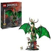 LEGO Ninjago The Guardian Dragon Model Kit - Features a Posable Dragon Figure, Master Wu Minifigure & a Scenic Rock-Effect Display Stand - Gift for 14+ Year Old boys & Teenage Monstrosity Fans - 71847