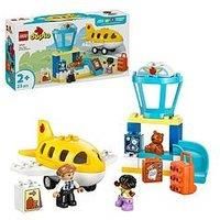 LEGOÂ® DUPLOÂ® Town First Time at the Airport Building Toy for Pretend Play 10443