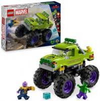 LEGO Marvel The Hulk Truck vs. Thanos - Super Hero Building Toy with a Monster Truck plus 2 Minifigures & Accessories incl. an Infinity Gauntlet - Collectible Set for 7+ Year Old Boys & Girls - 76312