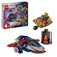 LEGOÂ® Ç€ Marvel Captain America vs. Thanos, Super Hero Building Toy with Minifigures 76319