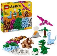 LEGO Classic Creative Dinosaurs Set, Building Toys for Kids, Assorted Bricks for Imaginative Play, Includes T. Rex, and Triceratops Dino Figures, Birthday Gift for 5 Plus Year Old Boys and Girls 11041