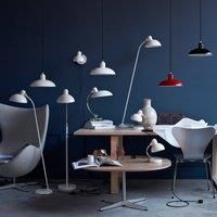 FRITZ HANSEN Kaiser Idell Luxus matt grey/brass